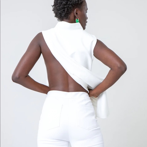 NWT Spanx Size Petite Small Silver Lining Slim Straight Leg Pant in White - Picture 2 of 5